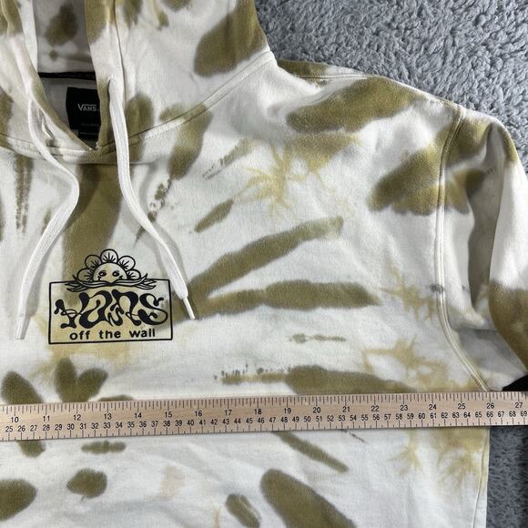 VANS TIE DYE HOODIE MENS 2XL PULLOVER SWEATSHIRT DRAWSTRING SKATE OFF THE WALL - Picture 5 of 8